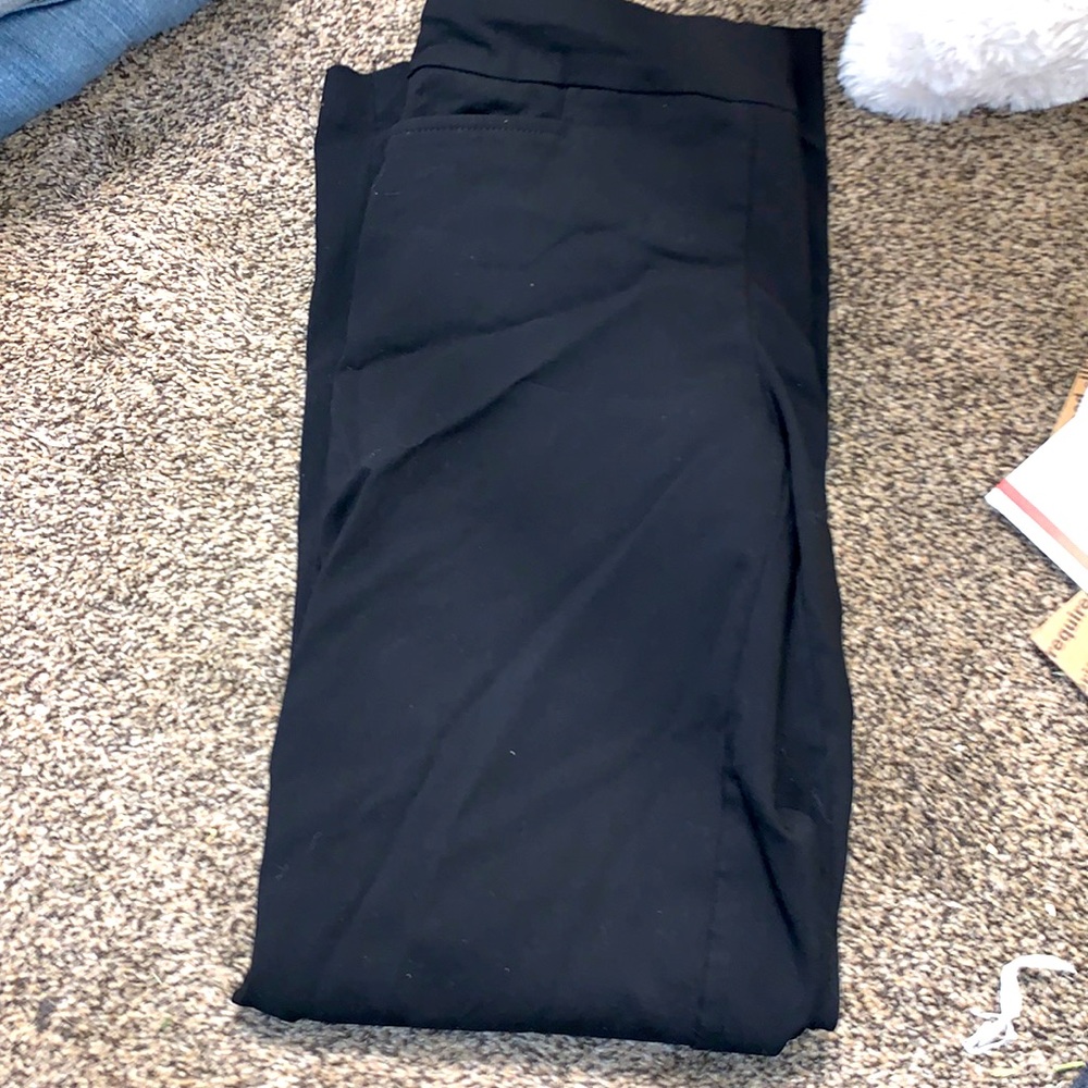 Black slacks/hostess pants